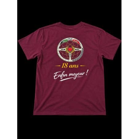 T-shirt Club Storic Italia bordeaux