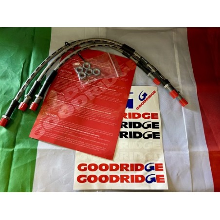 Kit flexibles des freins tressés inox alfa giulia gt,berline,spider et montreal