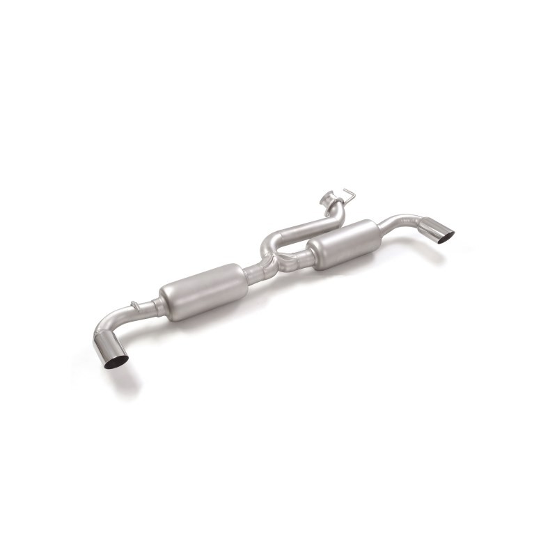 Silencieux d'échappement inox double sorties delta HF4wd,integrale 8/16v