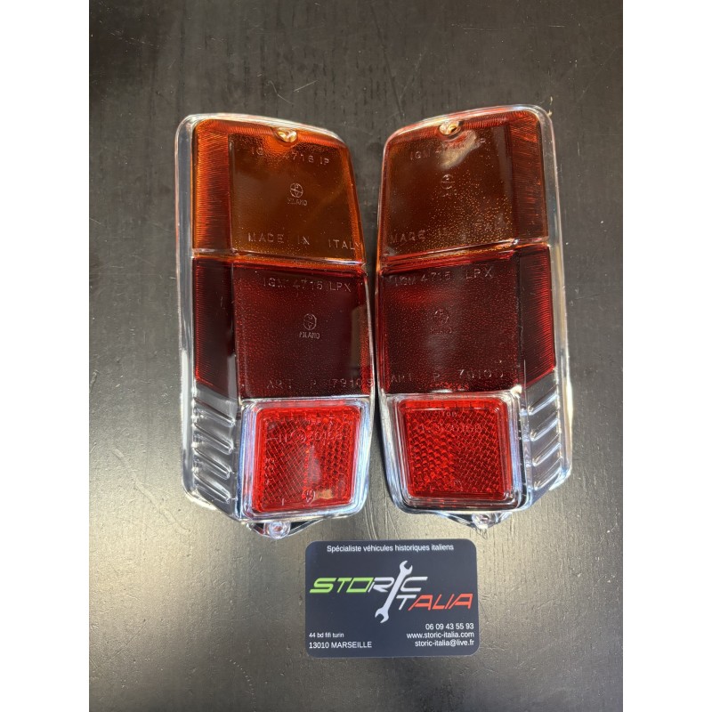 Paire de cabochon feux arrière type altissimo pour fiat 500 F/L/R
