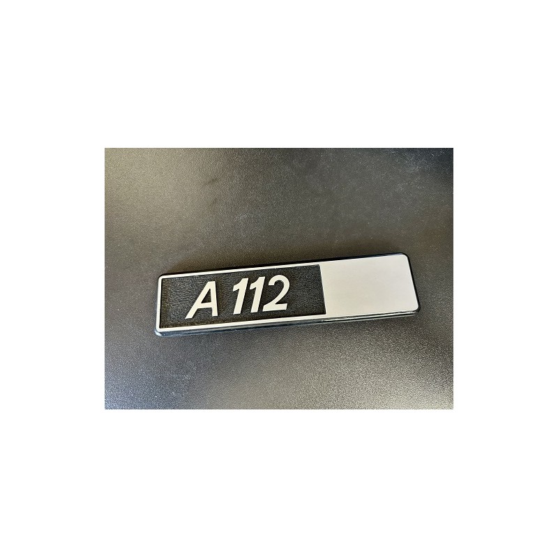Plaquette A112 plastique 153x40mm