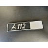 Plaquette A112 plastique 153x40mm