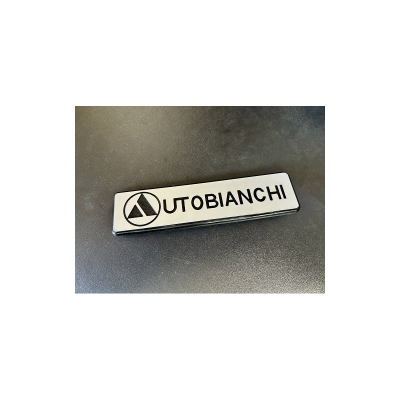 Plaquette AUTOBIANCHI plastique 153x40mm