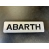 Plaquette ABARTH plastique 130x35mm pour A112