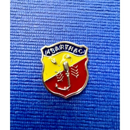 Écusson abarth&c métal émaillé hauteur 37mm x largeur 30mm