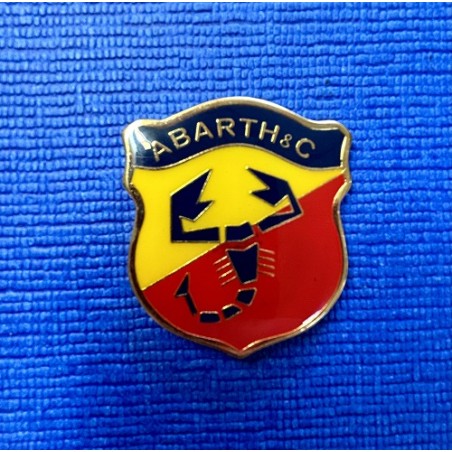 Écusson abarth métal émaillé hauteur 30mm x largeur 26mm