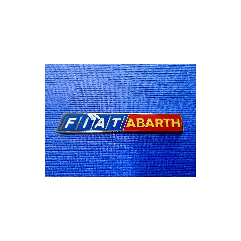Plaquette fiat/abarth métal 120mm x 18mm