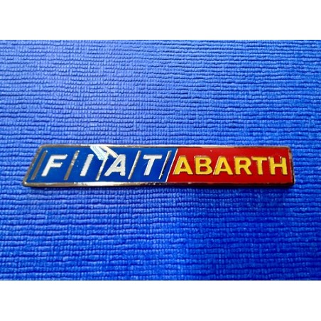 Plaquette fiat/abarth métal 120mm x 18mm