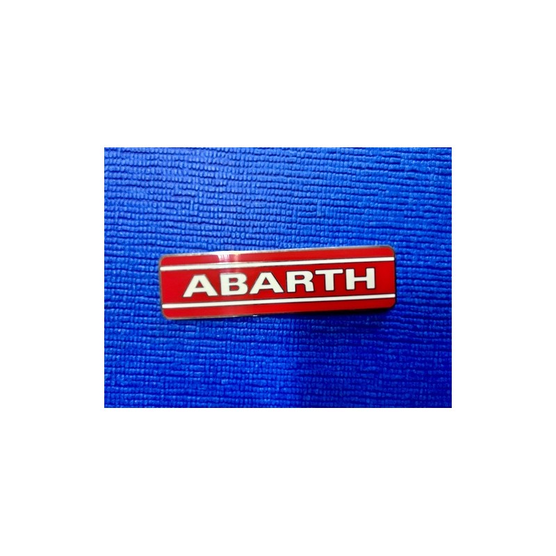 Plaquette ABARTH métal 74mm x 20mm