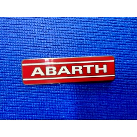 Plaquette ABARTH métal 74mm x 20mm
