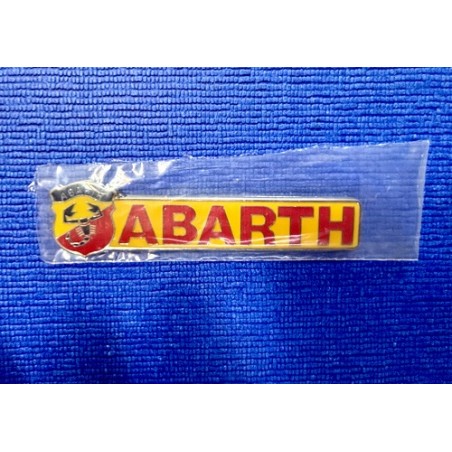 Plaquette ABARTH écusson métal 97mm x 25mm