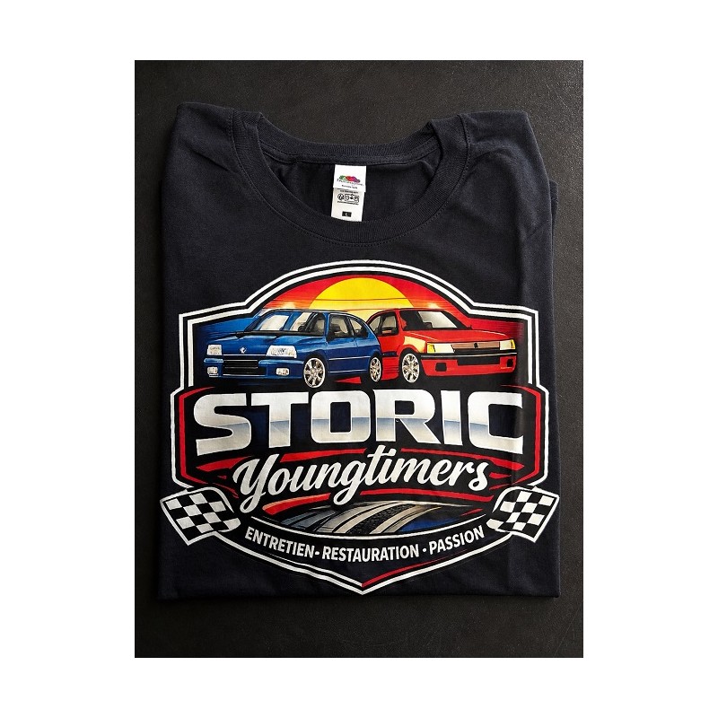 T-shirt Storic Youngtimers noir