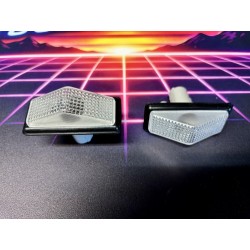 Paire de répétiteur de clignotant d'aile version blanc fiat uno turbo i.e 1.3  Mk1