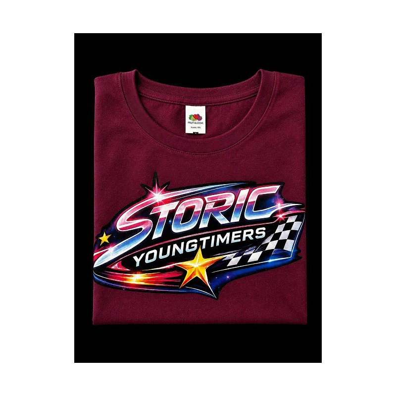 T-shirt Storic Youngtimers bordeaux