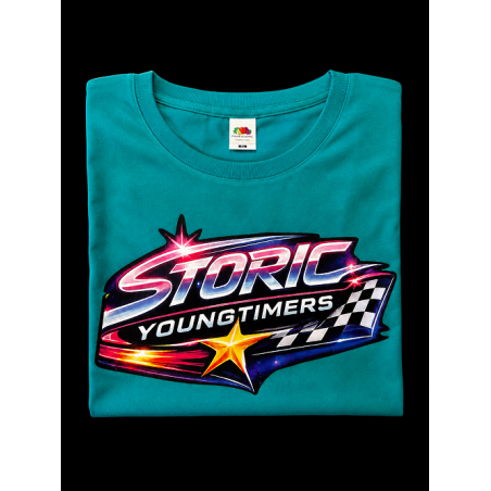 T-shirt Storic Youngtimers turquoise
